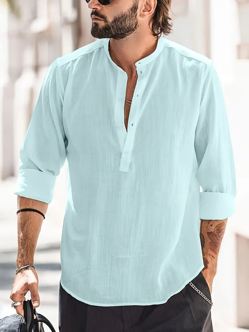 Camicia Hugo da Uomo - Lino Leggero, Elegante e Casual-1