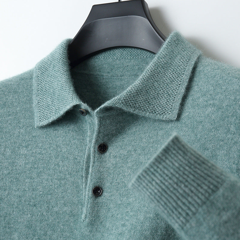 kasjmier Polo met Lange Mouwen – Luxe & Ademend Comfort