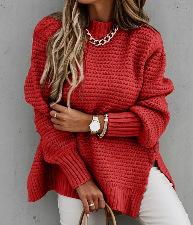 Dames Gebreide Coltrui Elegante Trendy Structuur