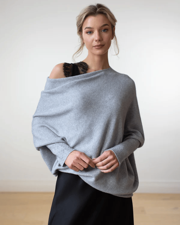 Dames Trui Off-Shoulder Trendy Casual - Mode Vibes