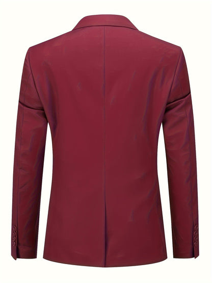 Heren Blazer Effen Klassiek Formal Design