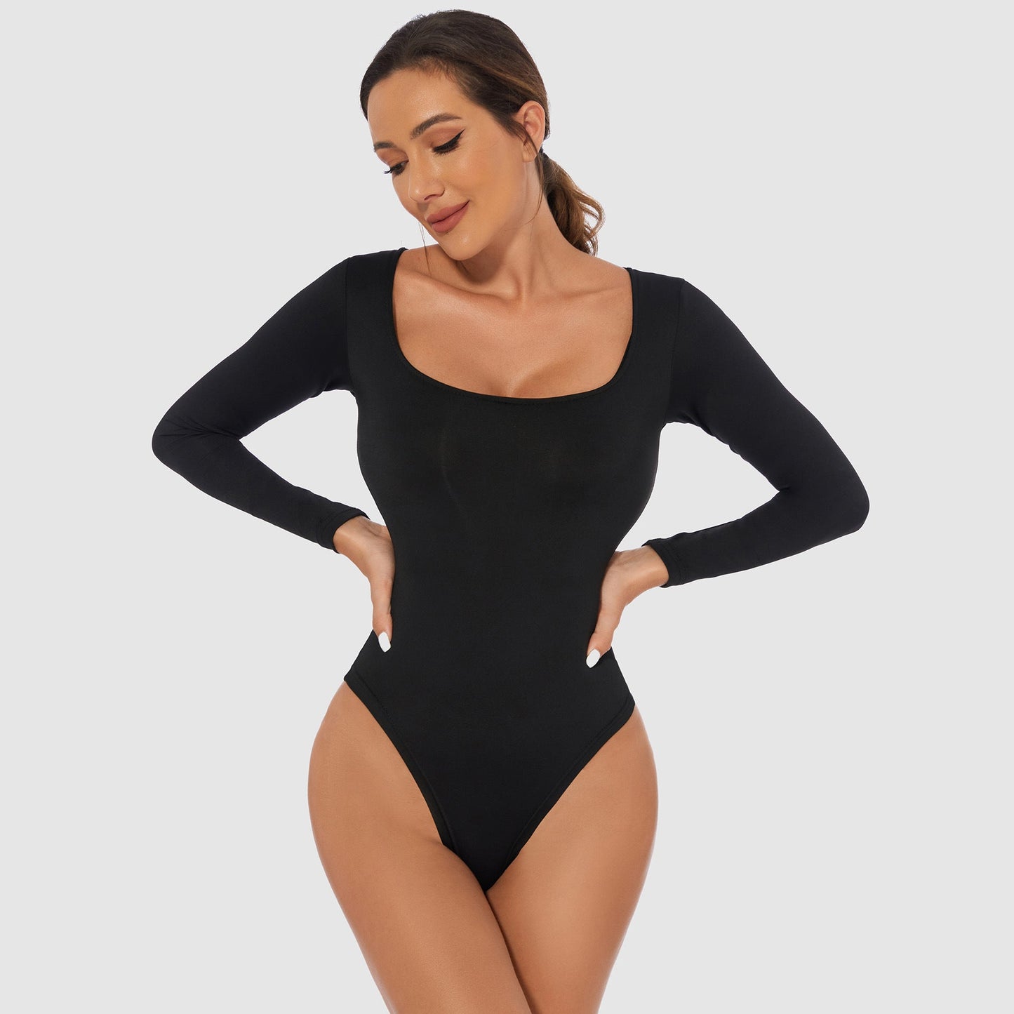 Dames Bodysuit Lange Mouwen Comfortabel Corrigerend