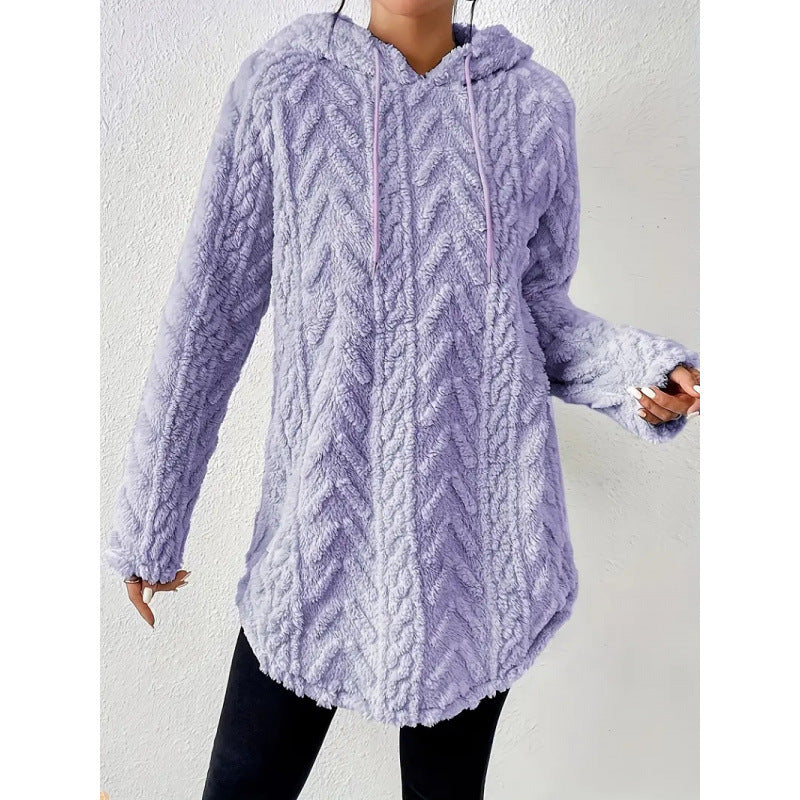 Dames Gebreide Hoodie Trendy met Structuur