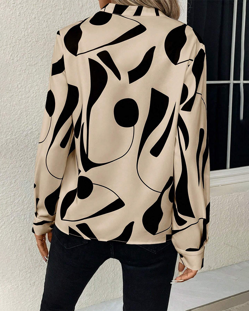 Flora Rosette Lange Mouwen Top