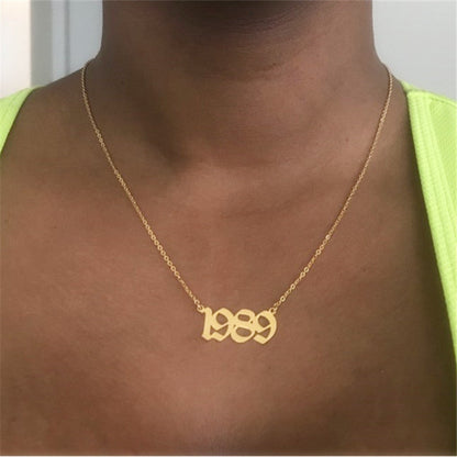 Gouden Ketting voor Dames met Leeftijds Hanger