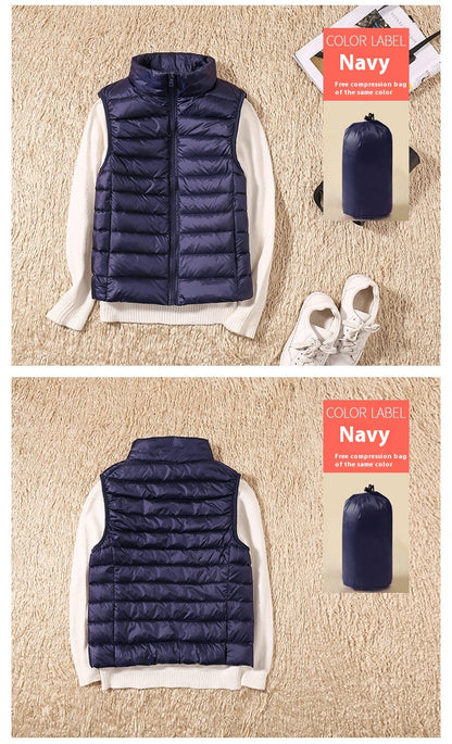Dames Bodywarmer Lichtgewicht Gewatteerd Warme Vest