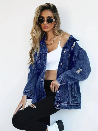 Dames Jeansjack Waterdicht Gevoerd Extra Large