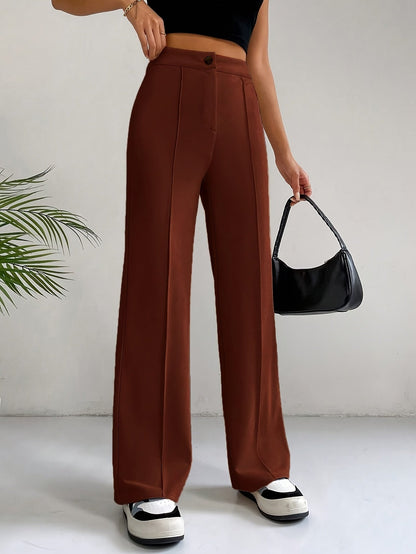 Damesbroek Hoge Taille Plissé Zomerbroek voor Vrouw