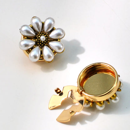 Dames Sierknopen met Echte Parels Luxe Stijl