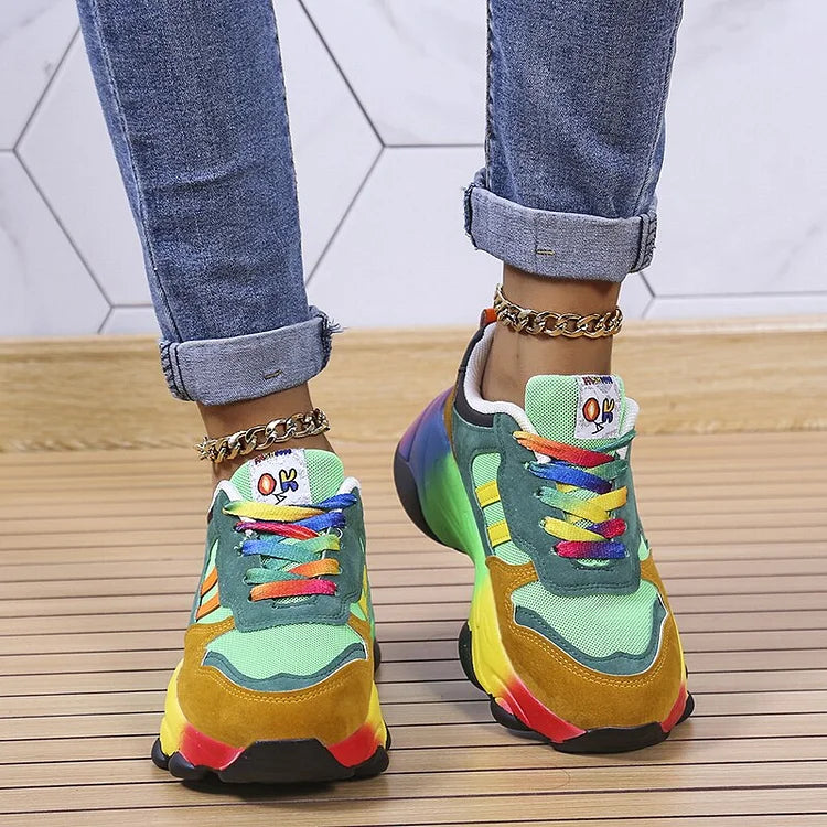 Orthopedische Regenboogschoenen voor Dames – Comfort & Stijl