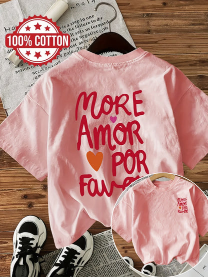 Dames T-shirt Katoen Comfortabele Pasvorm Met Tekstprint - Mode Vibes
