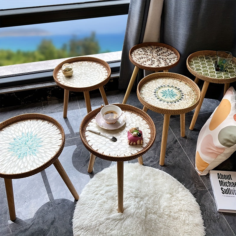 Rotan Bijzettafel Scandinavisch Design Elin - Mode Vibes