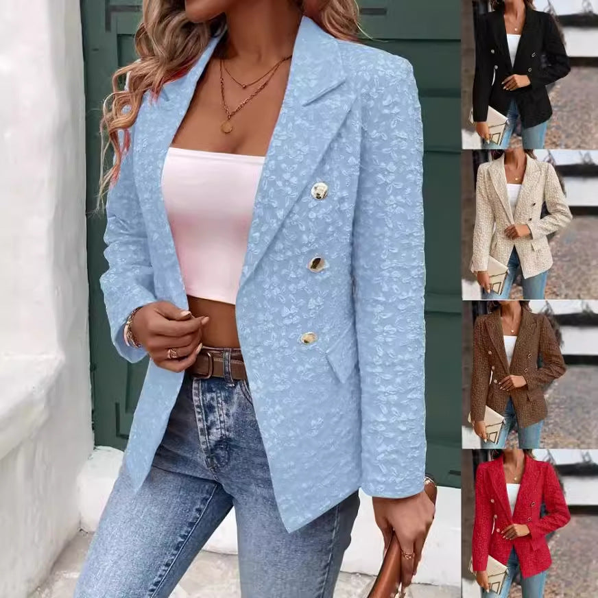 Dames Blazer Double Breasted Stijlvol Elegante Maatwerk Bitha