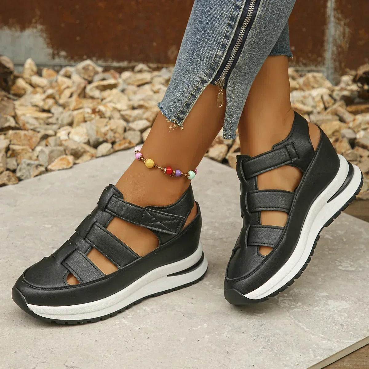 Dames Sandalen Met Comfortabele Pasvorm