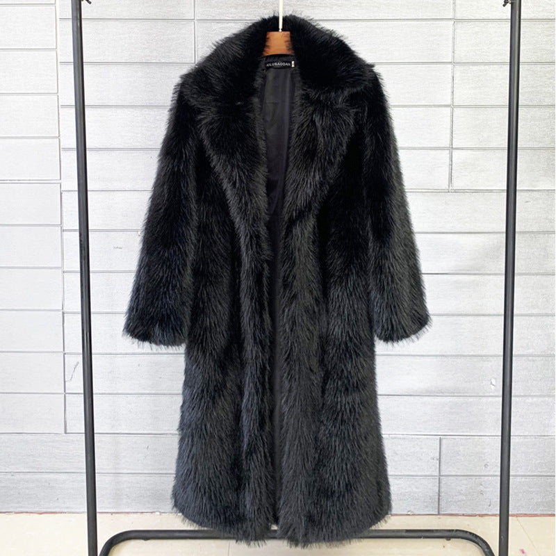 Dames Faux Fur Jas Trendy Elegante Stijlvolle Coat