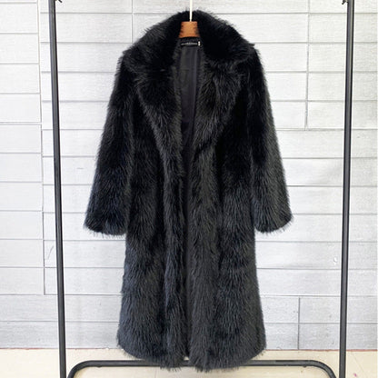 Dames Faux Fur Jas Trendy Elegante Stijlvolle Coat