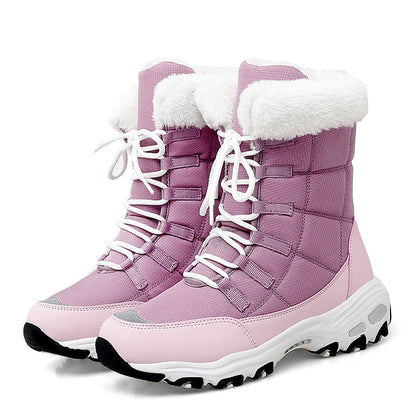 Dames Winterboots Warm en Zachte Voering met Veters