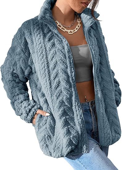 Dames Fleece Vest met Kabel Patroon Warm en Elegant