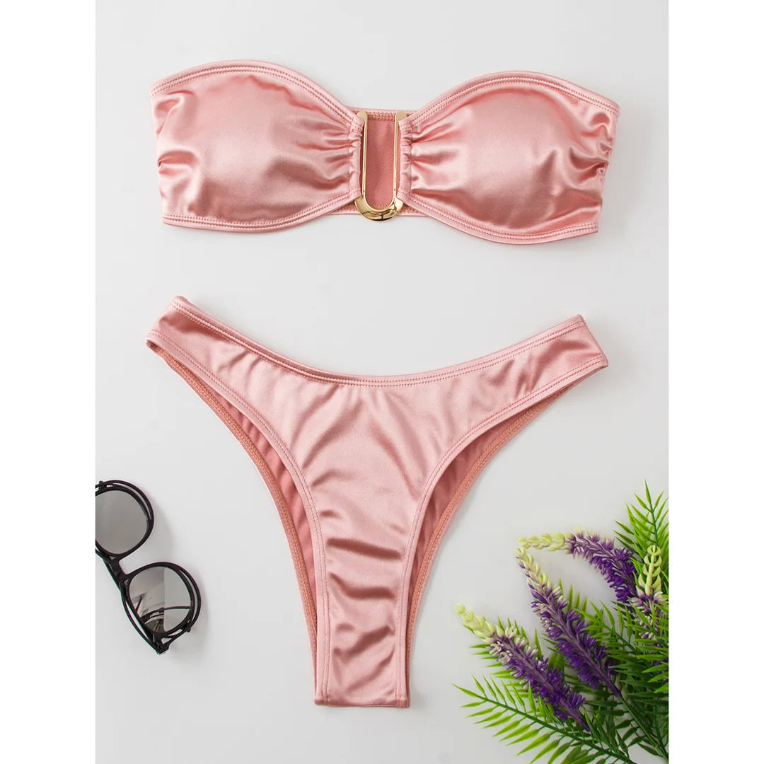 Strapless Bikini Trendy Zomer Badpak voor Vrouw