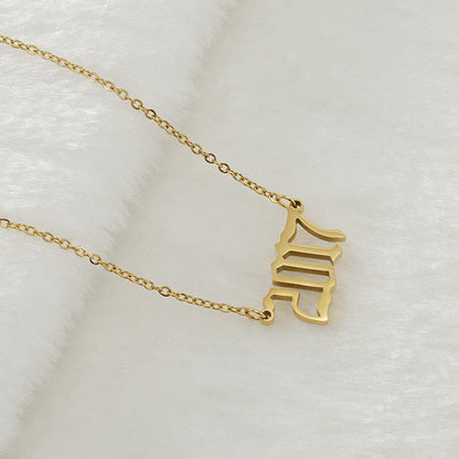 Gouden Ketting voor Dames 18K RVS Met Jaarsteen Lammy
