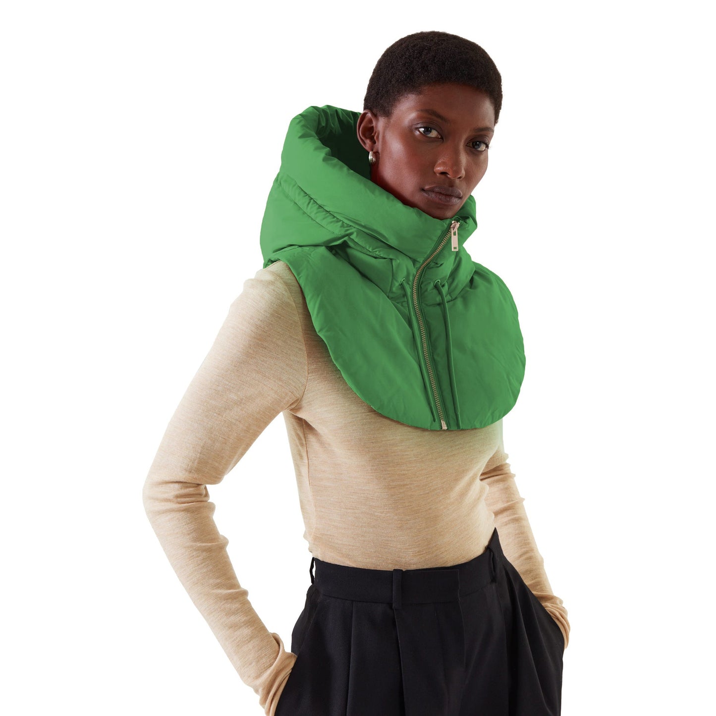 Dames Gewatteerde Capuchon Accessoire Stijlvol Warm