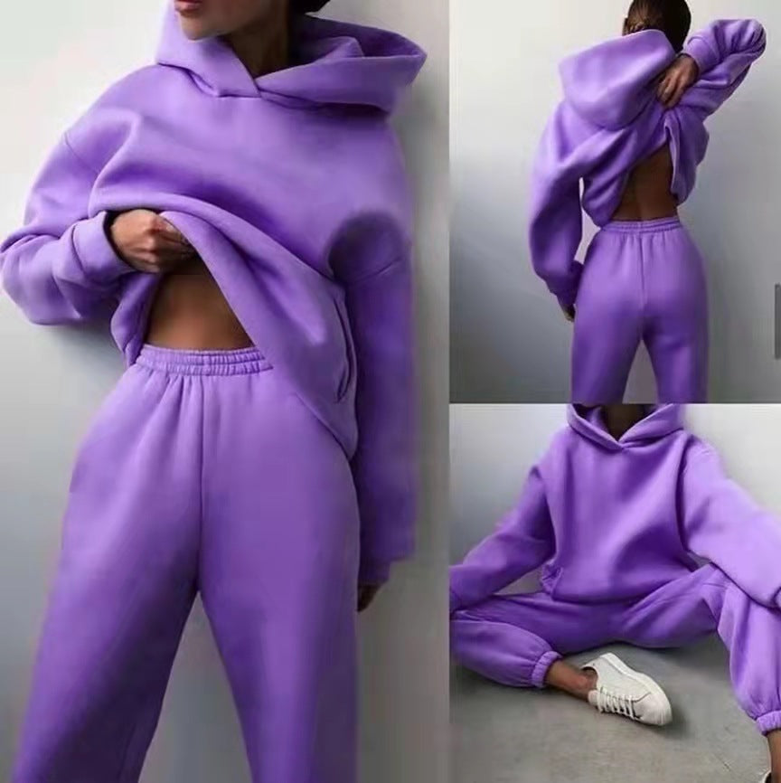 Dames Jogging Set met Capuchon Soft en Comfortabel