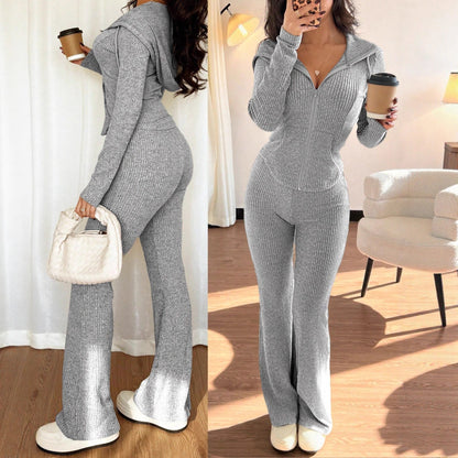 Dames Lounge Set Warm en Zacht met Broek en Vest