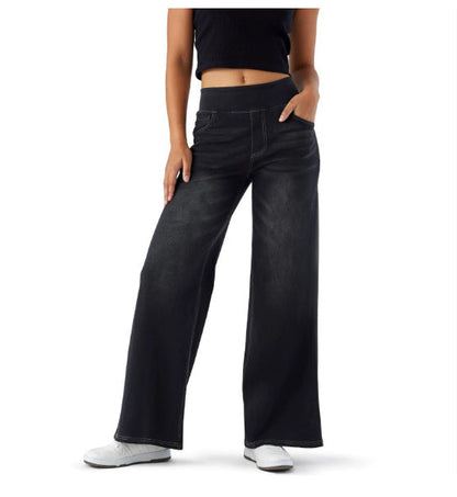 Dames Denim Broek Wijd Model met Stretch