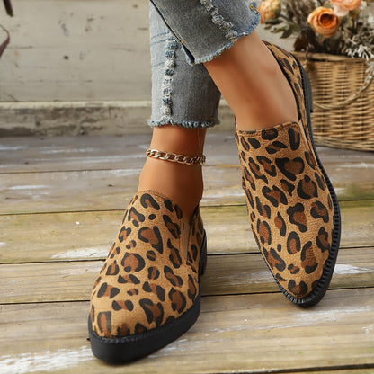 Dames Instappers Panterprint Elegant Modieus Sneakers