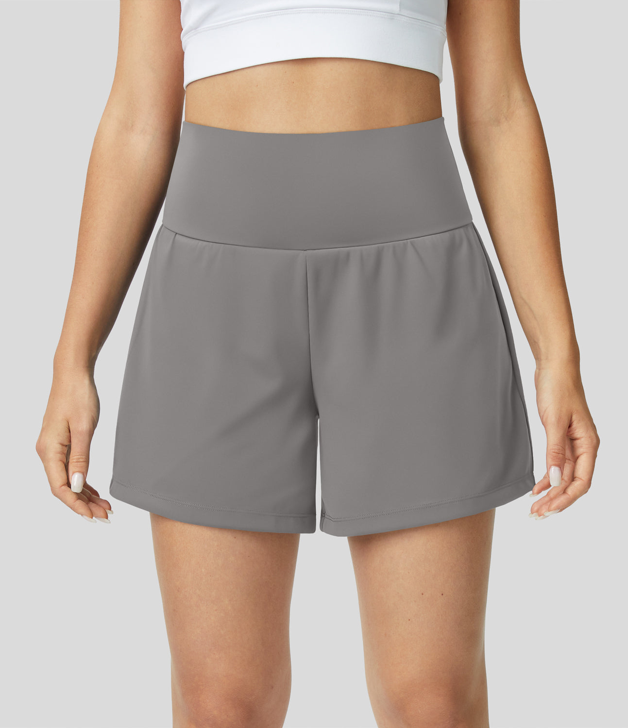 Dames Fitnessshorts High Waist Ademend Sneldrogend – Mirabella