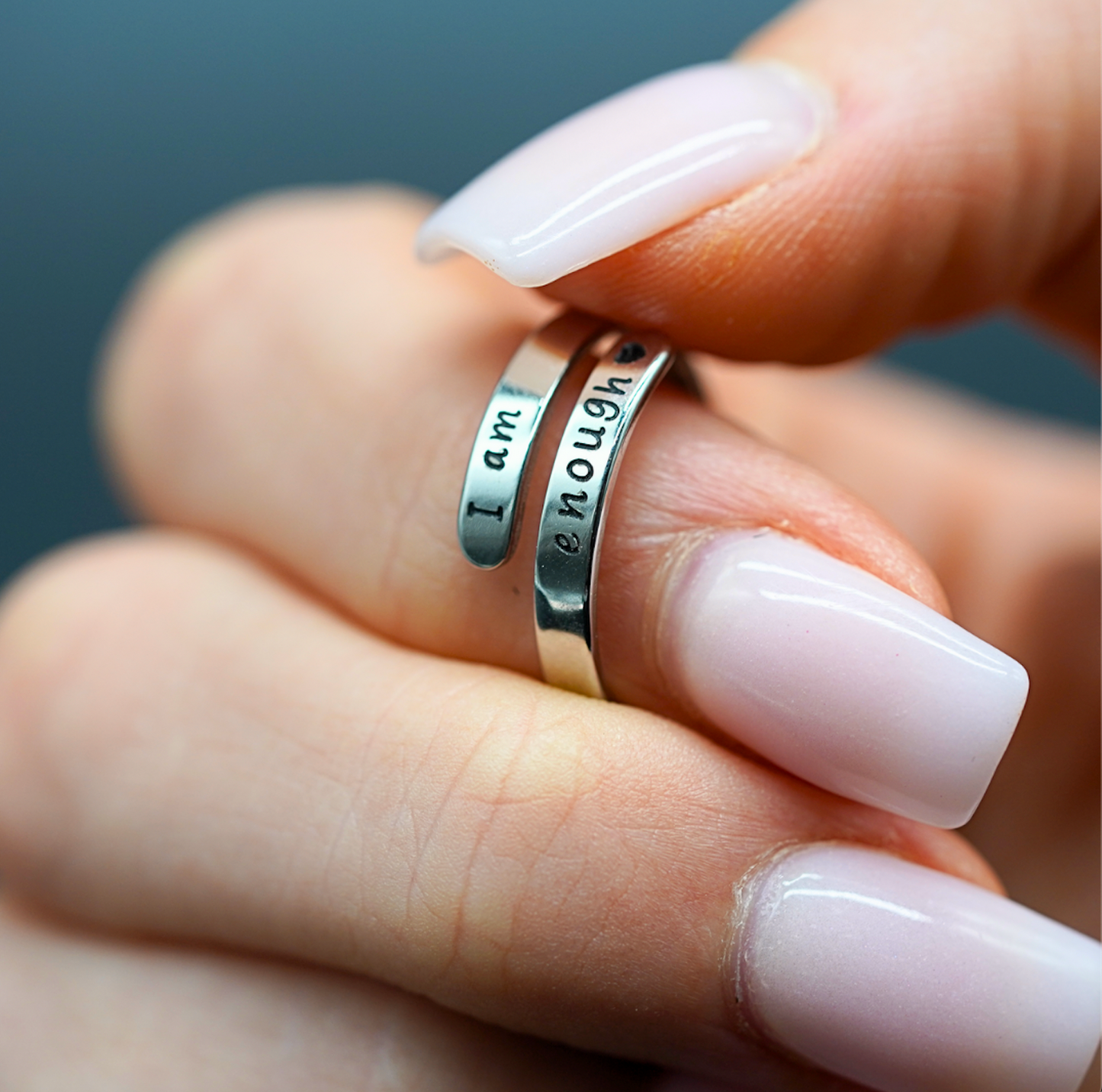 Zilveren Zelfliefde Ring met Sieraad