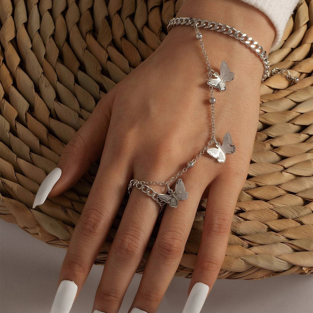 Vlinder Sieraden Set Dames Ring Armband met Ketting