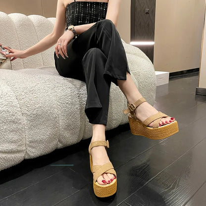 Zomerse Elegante Hoge Hakken Sandalen