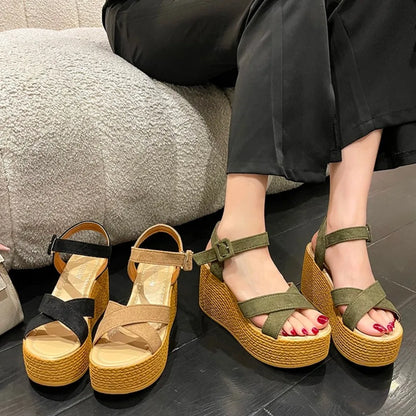 Zomerse Elegante Hoge Hakken Sandalen