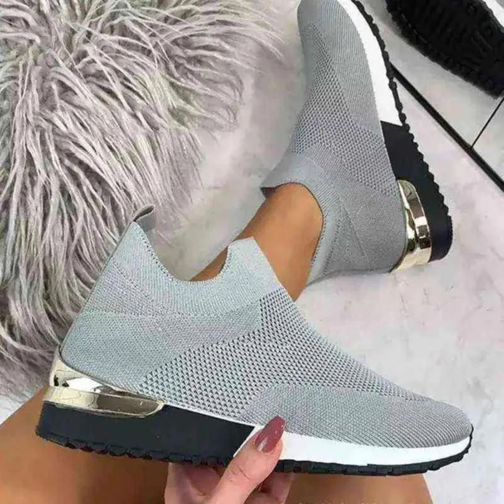 Dames Sneakers Zonder Veters - Ademend en Elastisch