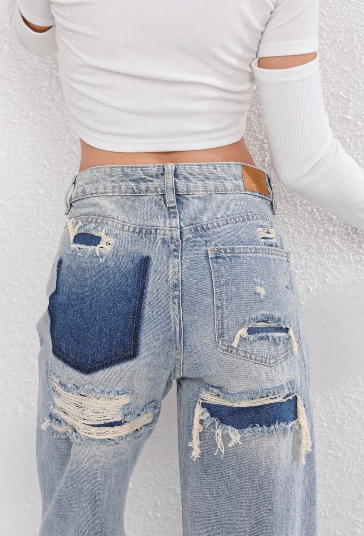 Ripped Jeans Vintage Look Comfortabele Denim Broek