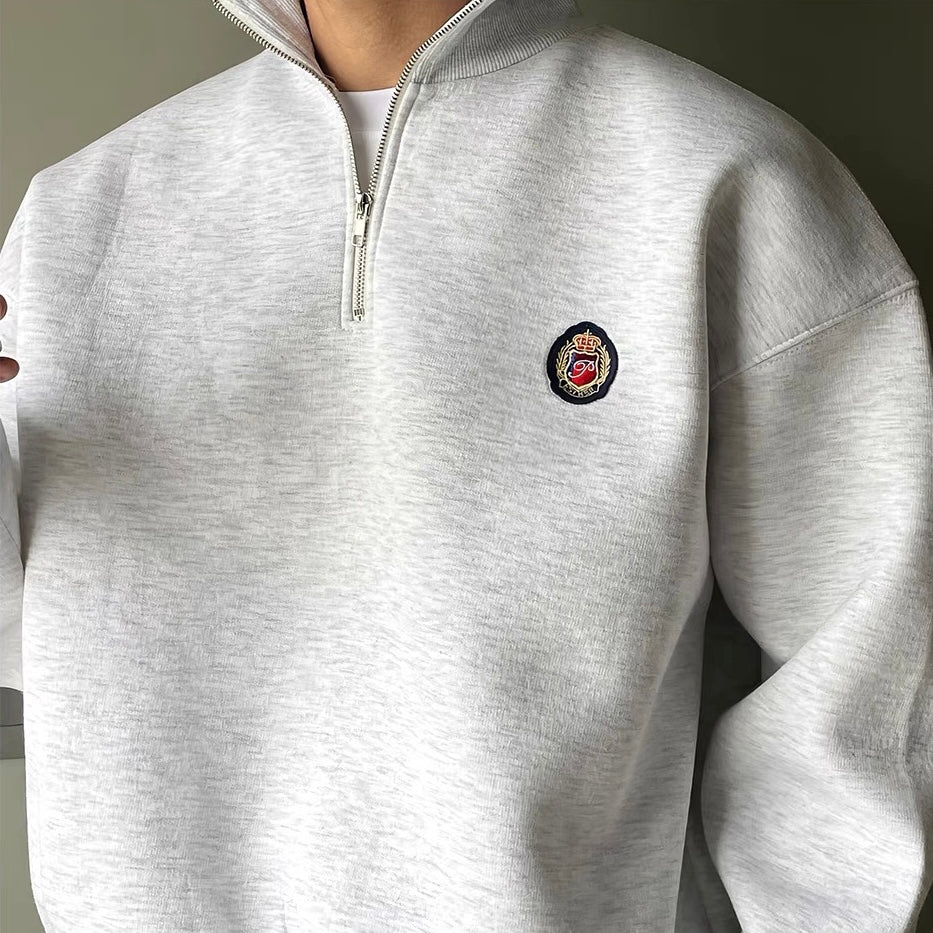 Heren Sweater Half-Zip Sportief Comfortabel Dagelijks