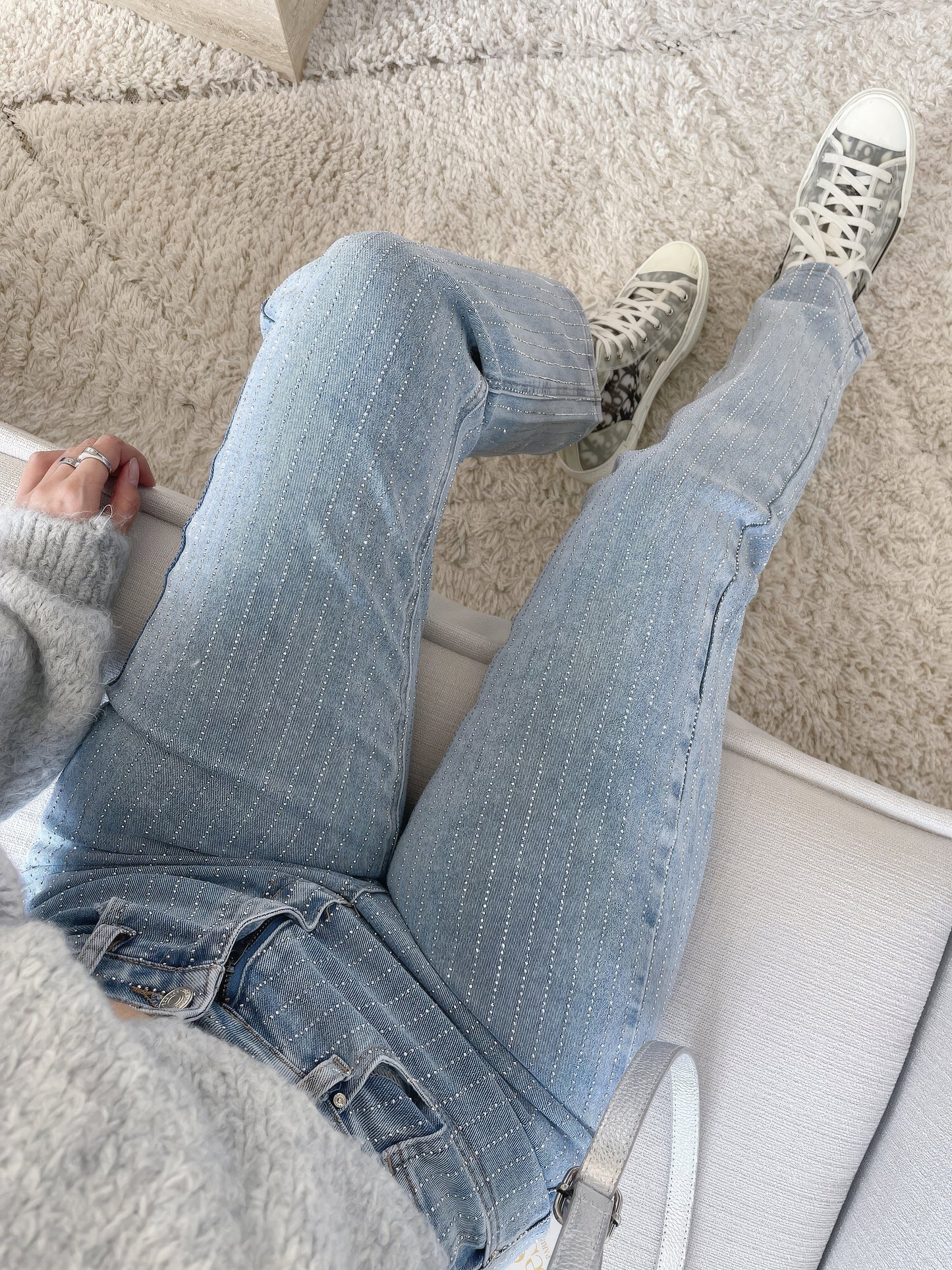 Glitter Dames Jeans Glimmer Stijl