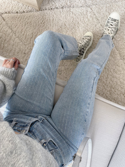 Glitter Dames Jeans Glimmer Stijl