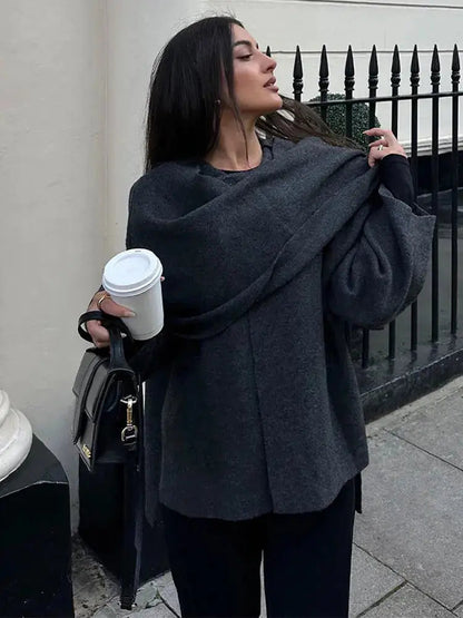 Elegante Cape Jas voor Dames - Tijdloos en Stijlvol