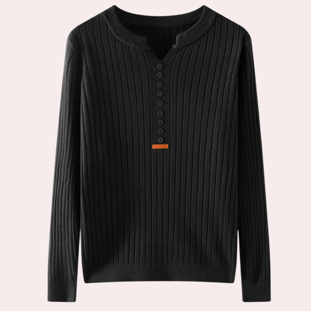 Dames Trui V-hals met Knoopjes Marit Stijl