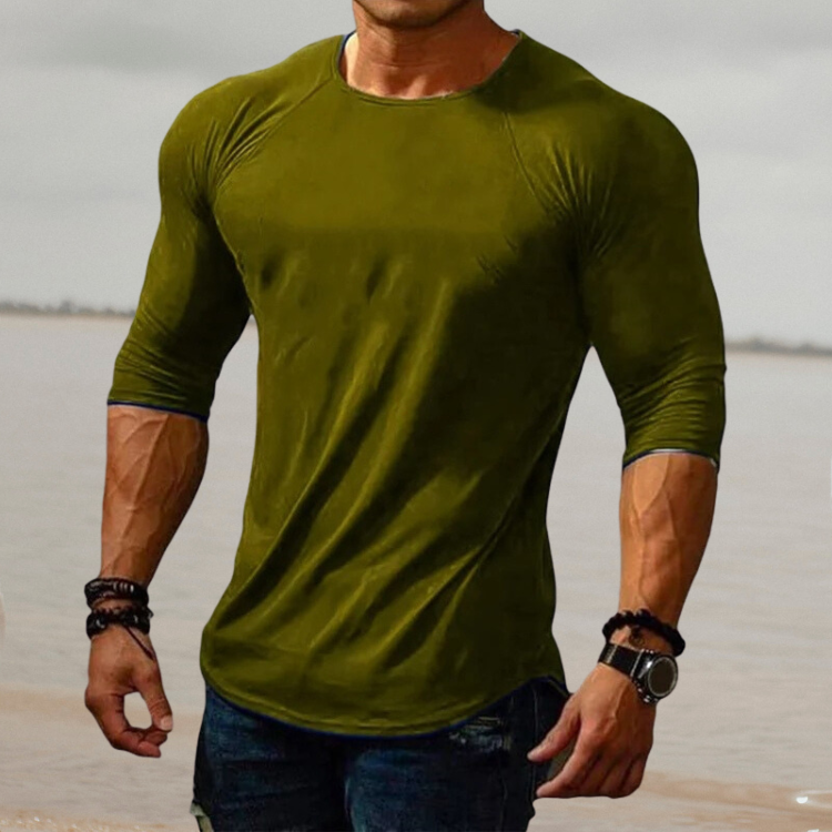 Heren Slim Fit Overhemd Stretch Stof Zwarte Kleur