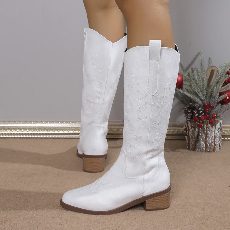 Cowboylaarzen van Denim Blauw voor Vrouw