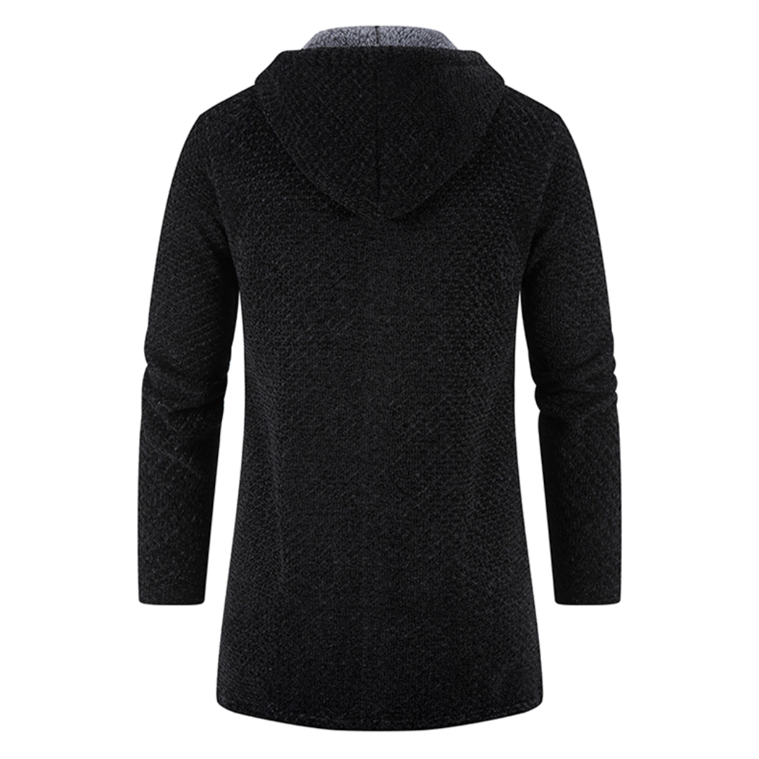 Gebreide Hoodie Heren Jas Warm en Comfortabel