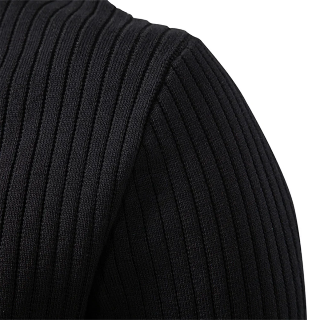 Stanton Ribgebreide Henley – Verfijnd & Comfortabel