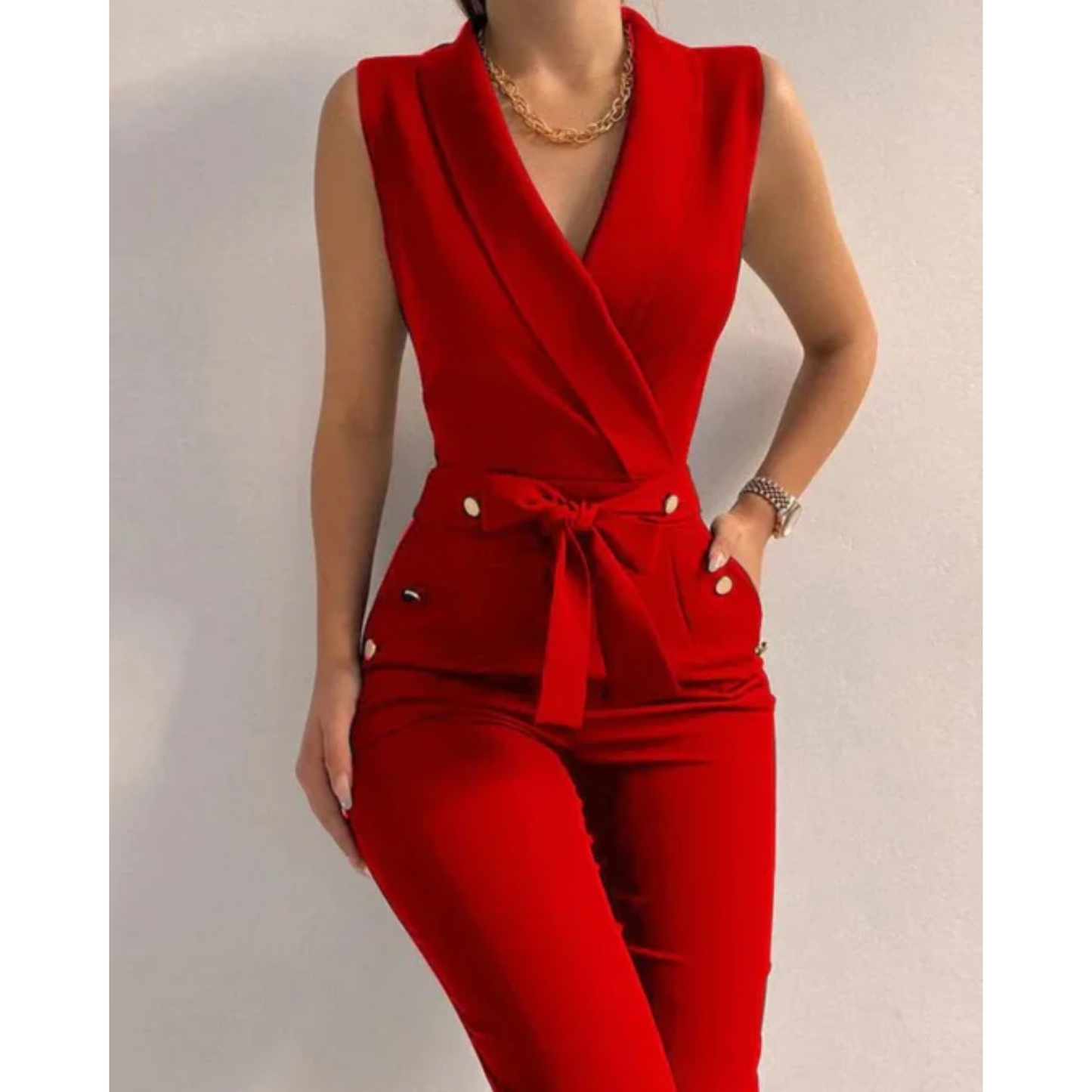 Velanora Jumpsuit | Chic & Mouwloos Comfort