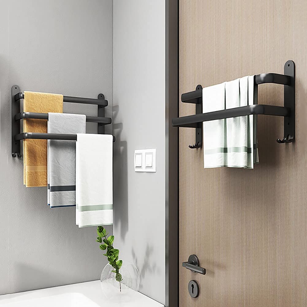 Badkamer Handdoekhouder met 2 Haken RVS