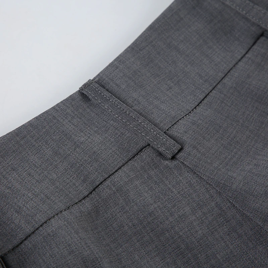 Elegante Broek met Hoge Taille en Uitlopende Pijpen