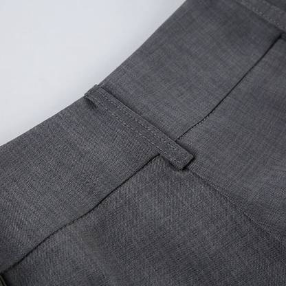 Elegante Broek met Hoge Taille en Uitlopende Pijpen