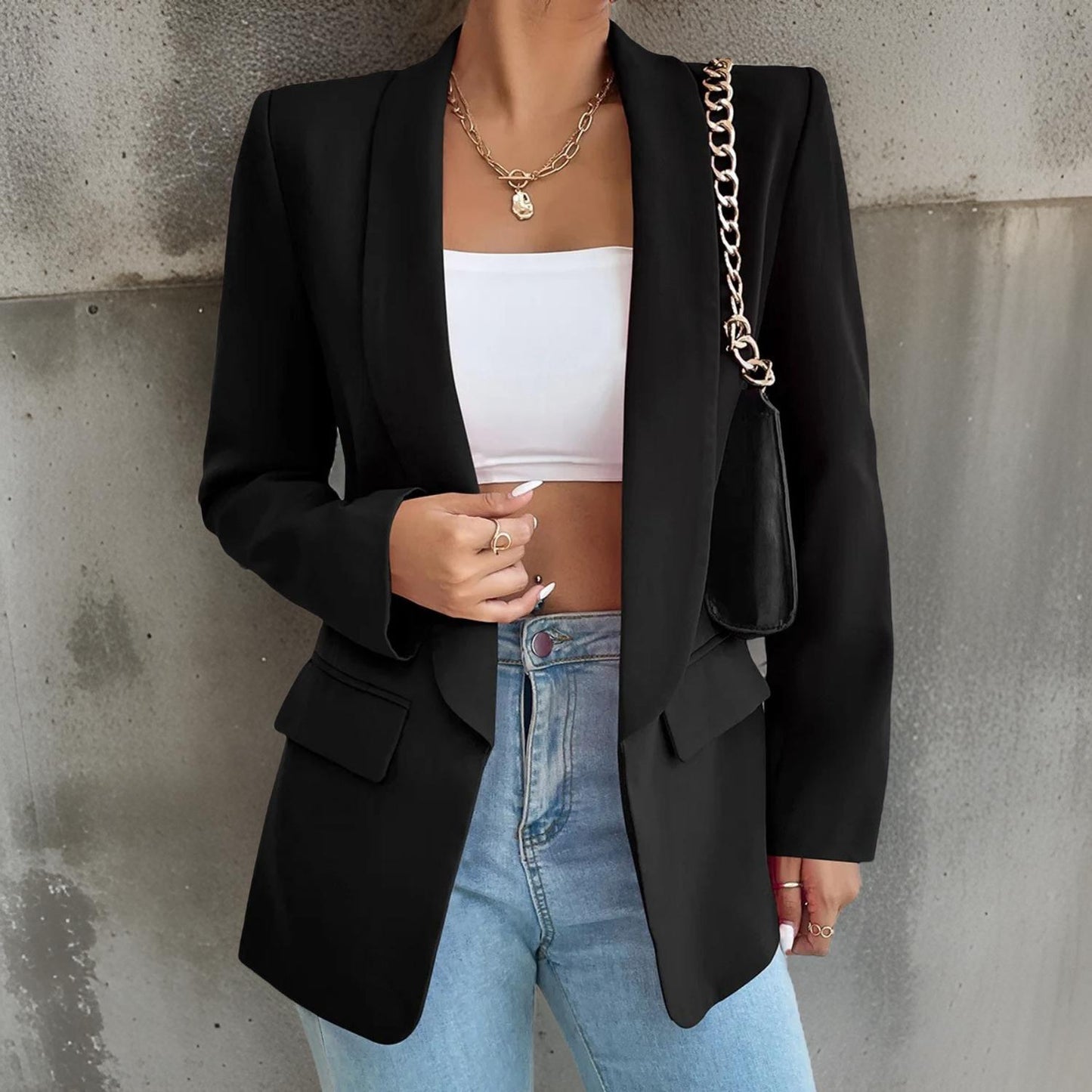 Dames Blazer Katoen Mix Stijlvol Design SophieBlaze